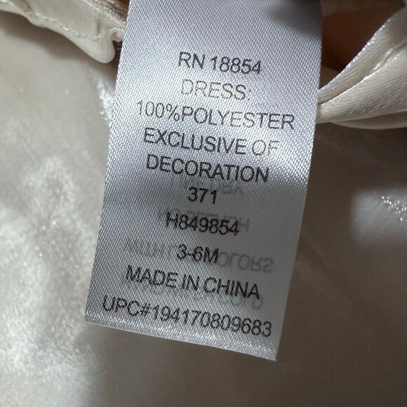 Rare Editions Baby Girl Shimmer Social Dress 3-6M Holiday Special Occasion NWT - Picture 4 of 8